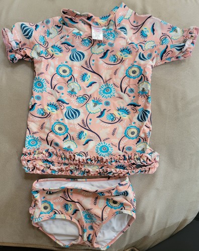 Two Rufflebutts rash guards swimsuits bathing suits Size 5 - Picture 4 of 6