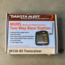 Dakota Alert MURS Wireless 2-Way Base Station Radio M538-BS Transceiver