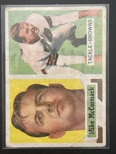 1957 TOPPS FOOTBALL #3 MIKE McCORMACK CLEVELAND BROWNS (HOF)