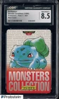 1996 VINTAGE Pokemon Bandai Carddass Red Card Bulbasaur CGC 8.5 NM-MT+