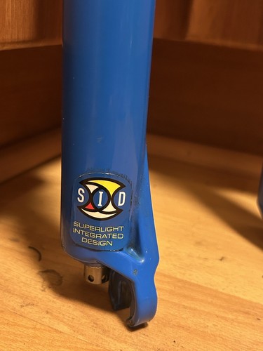 Vintage 1998 Rock Shox SID 1st Gen 1 1/8 Threadless Fork 26 " 90s MTB Rim Blue - Picture 2 of 24