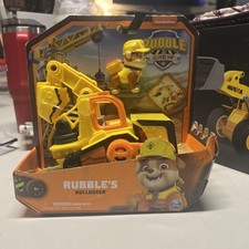 2022 Spinmaster Nickelodeon Paw Patrol Rubble Crew Rubble's Bulldozer  Figure