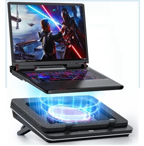 IETS GT600 14.1-19.3in Laptop Cooling Pad Equipped Gigantic Turbo-Fan 5.5in 3USB