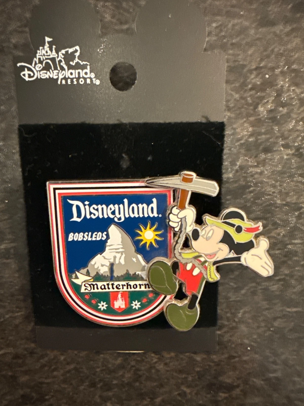 Disney Disneyland Matterhorn Mountain Bobsleds Mickey Mouse Pin | No cardback