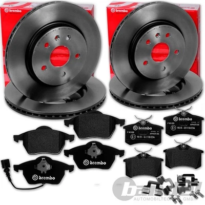 BREMBO Disques de Frein + Revêtements Avant+Arrière pour Audi Tt S3 VW Golf 4 - Photo 1/4
