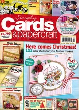 SIMPLY CARDS  PAPERCRAFT ISSUE 102, 2012 WITH FREE STAMP SET  EMBOSSING FOLDER