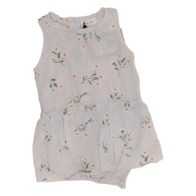 Angel Dear, Body, Größe: 74/80, Blau/Weiß/Grün, Elasthan, Blumen, Mädchen #pHh
