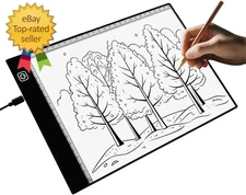 A4 LED Light Box for Tracing and Drawing - Ultra Thin Adjustable Light Table, US