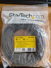 NEW StarTech 50ft CAT6 Ethernet Cable Black E...