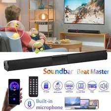 Wireless Bluetooth Sound Bar 4 Speaker System Home Theater TV Speaker Remote USA