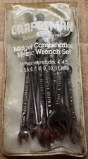 Vintage Craftsman 42339 10pc Metric Midget Wrench Lot 4-11mm Made In Usa Pouch Vintage Craftsman 42339 10pc Metric Midget Wrench Lot 4-11mm Made In Usa Pouch