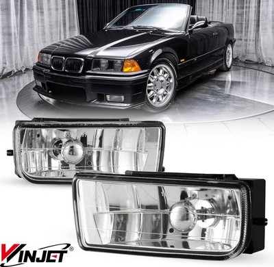 Fog Lights For 1992-1999 BMW 318is/318i w/E36 Body Fog Lamps 1 Pair (Clear Lens)