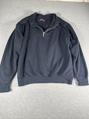 Payper Quarter Zip Men s XL Navy Blue Cotton
