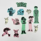 Pokemon: Glow in Dark Shapes Lot (12 Set Vintage 1999) Wall Deco Vintage