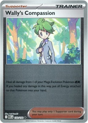 Pokemon - Wally's Compassion 132/132 - Reverse Holo - Mega Evolution - New