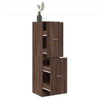 Apothekerschrank Eichen-Optik 40X41X144,5 Cm Spanplatte