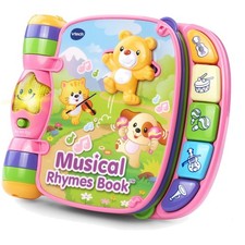 Vtech Pink Musical Rhymes Book for Toddlers - Interactive Learning Toy