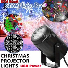 Christmas Laser Projector Light LED Patterns Moving Xmas Party Outdoor Landscape