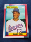 1990 Topps Major League Debut 1989 #120 Sammy Sosa Texas Rangers Rookie Card RC