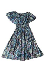Vintage Batwing Sleeve Floral Midi Dress Women’s Size 9/10 Runs Smaller