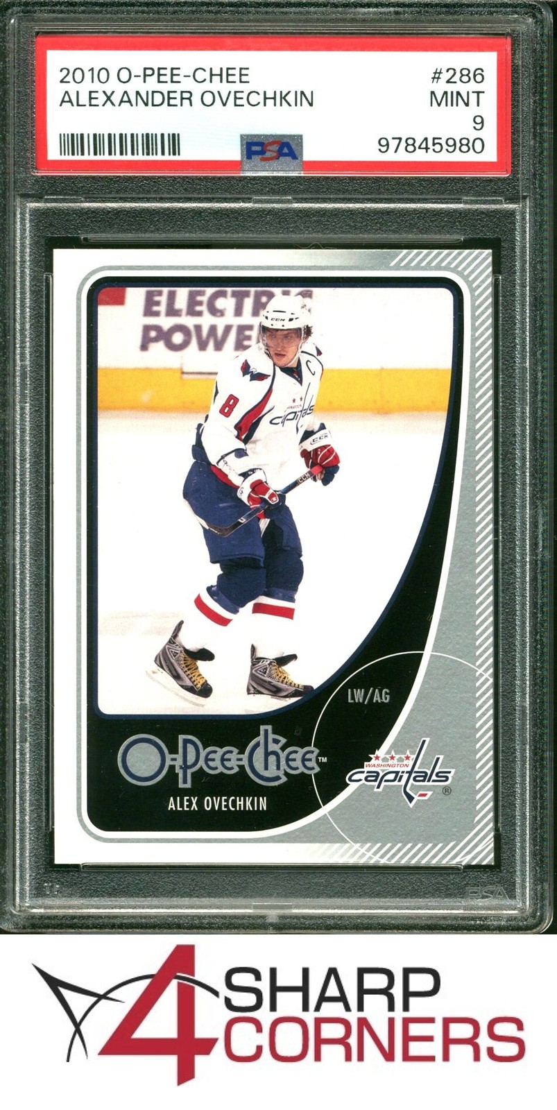 2010 O-PEE-CHEE #286 ALEXANDER OVECHKIN POP 1 PSA 9
