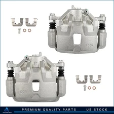 Front Pair Brake Calipers w/ Bracket For 2011 12 13 14 15 2016 Hyundai Elantra