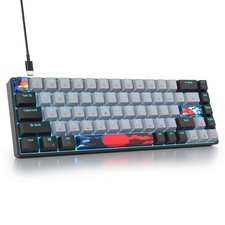 Protable 60 Percent Gaming Keyboard Mechanical Mini Compact RGB Backlit 68 K...