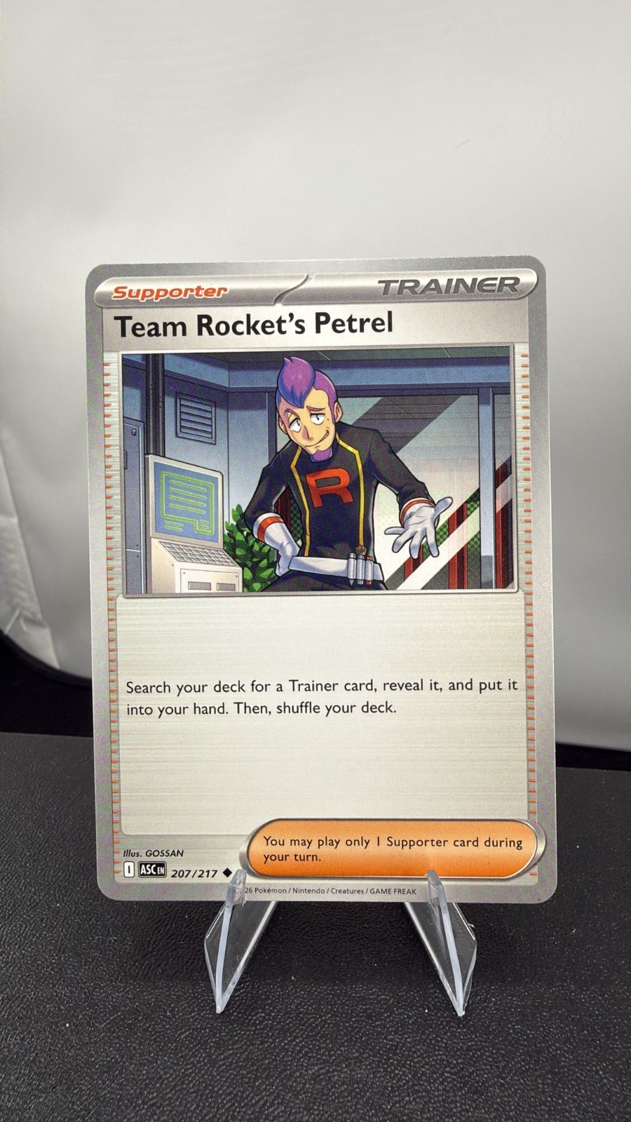 Mega Evolutions Ascended Heroes, Team Rocket's Petrel, 207/217, Uncommon
