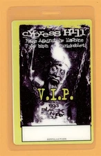 Cypress Hill 1993 Tour w/ Rage Against The Machine VIP Laminated Backstage Pass