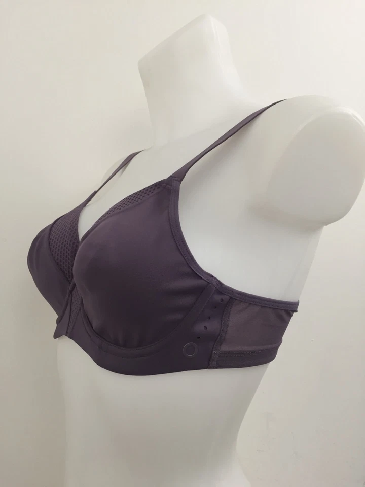 Goodmove Women's Ultimate Sports Bra x4 Pack Purple & Grey Underwired New F1 - Image 4 of 4