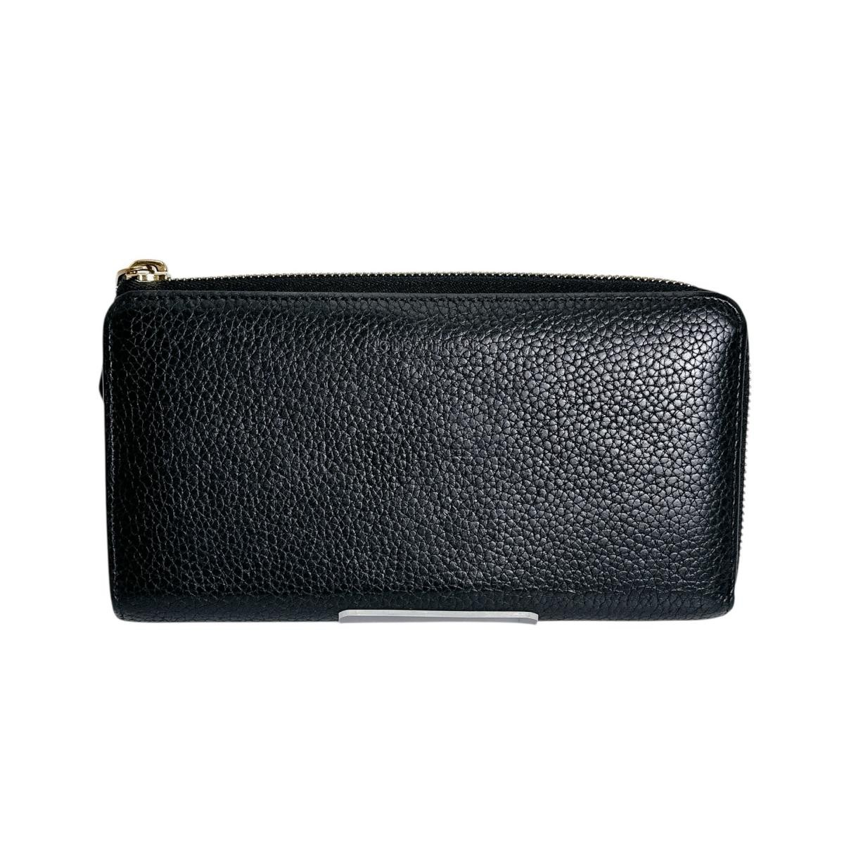 Louis Vuitton Portefeuille Tricolor Leather Zipper Wallet Black Used thumbnail 2