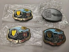 4x Vintage Funk's G Hybrid & Ciba-Geigy Seeds Belt Buckle