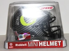 2010 Oregon Ducks Custom Riddell Mini Helmet vs Auburn - BCS Championship