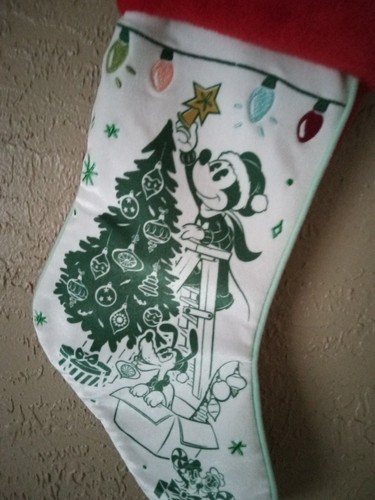 Disney Parks Mickey Mouse Holiday Christmas Stocking - Picture 3 of 4