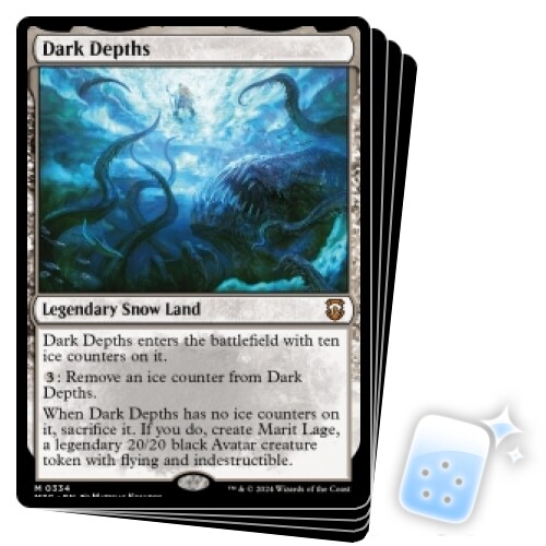 DARK DEPTHS X4 Modern Horizons 3: Commander Magic MTG MINT CARD - Picture 1 of 1