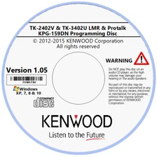 Kenwood KPG-159DN Software Version 1.05 for TK-2402V & TK-3402U LMR & Protalk