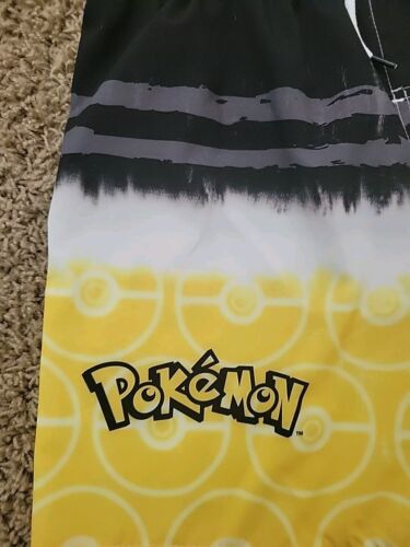 Pokemon Pikachu swimwear beach pool boys Medium Swim Trunks Net Lined Shorts - Picture 8 of 12
