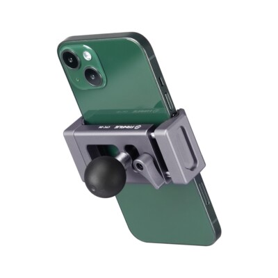 FANAUE Aluminum Phone Holder with 1'' Ball Head Adapter for 6-8.5'' Smartphone