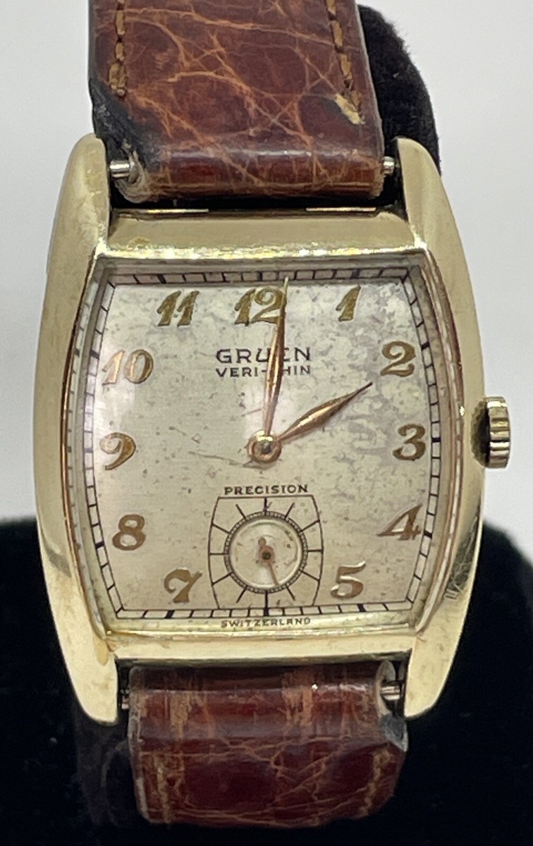 GRUEN VERI-THIN PRECISION WRISTWATCH 17 Jewels Swiss Runs | eBay