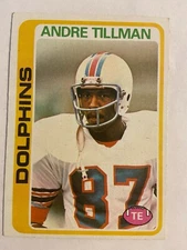 1978 Topps #239 Andre Tillman Miami Dolphins