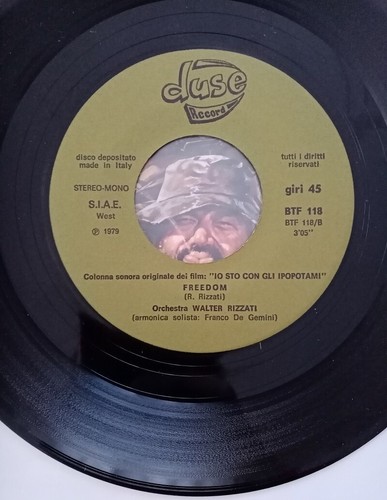 Walter Rizzati Bud Spencer Grau-Grau-Grau AUTOGRAMMIERT 45" Vinyl 7" SIGNIERT Partitur - Bild 7 von 11
