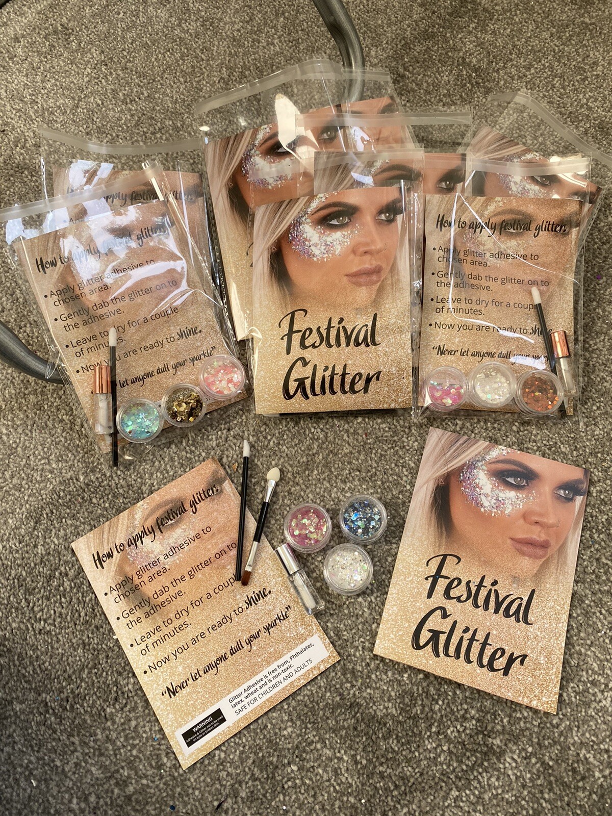 FESTIVAL GLITTER KIT + BODY ADHESIVE Grelly UK