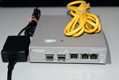 Accedian Networks AEN-1000-GE EtherNID Network Performance Device w cables 517B3