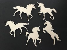 Einhorn Einhörner  Mix 10 Streudeko Holz Tis...