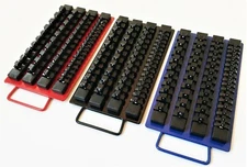 144pc GOLIATH INDUSTRIAL SOCKET STORAGE TRAY RAIL RACK HOLDER SET 1/4 3/8 1/2