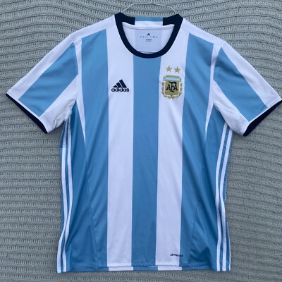 Adidas Argentina AFA 1893 Soccer Jersey Mens Large L Light