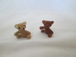 miniature teddy bear figurines