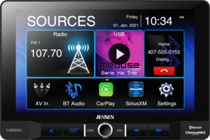 Jensen CAR910X Multimedia Receiver w/ Apple Carplay & SiriusXM-Ready