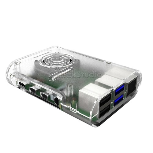Raspberry Pi 4 ABS Case Enclosure Shell Cover With Cooling Fan Heatsinks - Picture 11 of 15