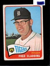 1965 TOPPS #37 FRED GLADDING GOOD+ TIGERS NICELY CENTERED *X41191